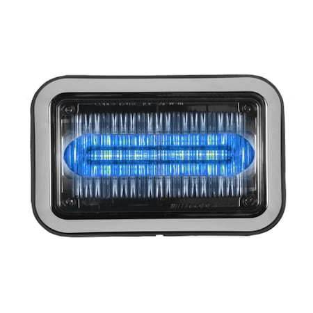 Code 3 LED PrizmIi, With Bezel, Blue, 4"X6" 4612CBBZ-75