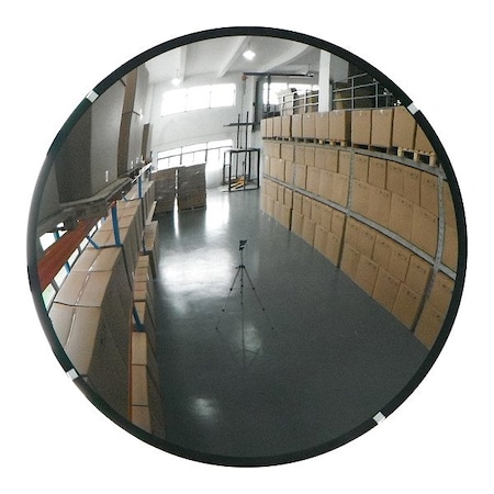 Fred Silver Convex Security Mirror, Acrylic, 36 in, Plastic, Round, 180 Degrees Viewing Angle PXLR-P-36-TT