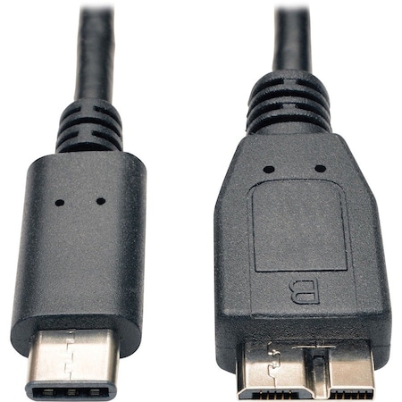 Eaton EATON USB-C To USB Micro-b Cable M/m, USB 3.2, Gen 2 10 Gbps U426-003-G2