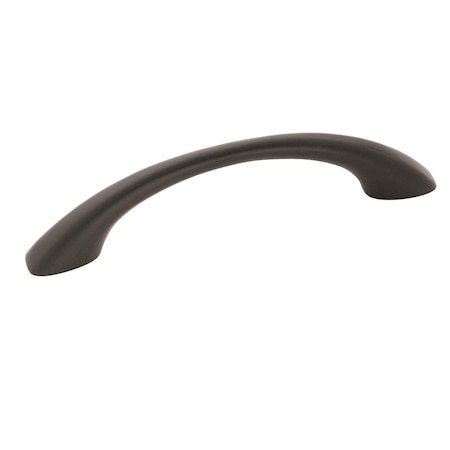 Amerock Vaile 3-3/4 inch (96mm) Center-to-Center Matte Black Cabinet Pull, 25PK 25VMP53003FB