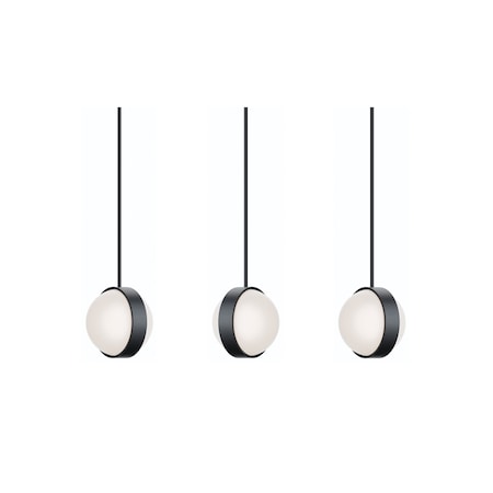 Afx Verona 3-Light Linear Pendant, 120V, 45W, 5 CCT, Black VRNP09LAJUDBKLNR3