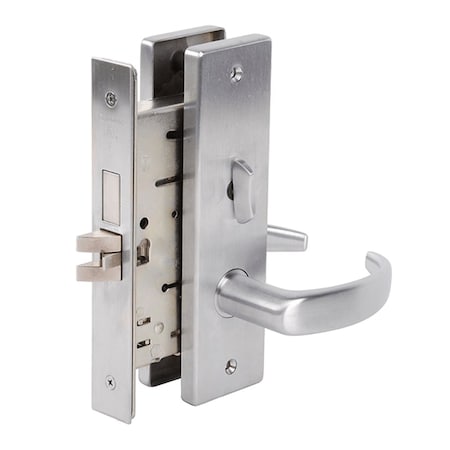 Falcon Grade 1 Dormitory/Exit Mortise Lock, 5-Pin Conventional Cylinder, Quantum Lever, Napa Escutcheon, S MA571P QN 626