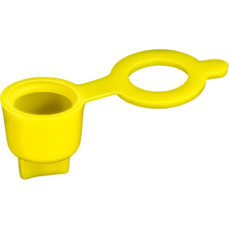 Auveco Grease Fitting Cap Yellow Polyethylene, 50PK 18111
