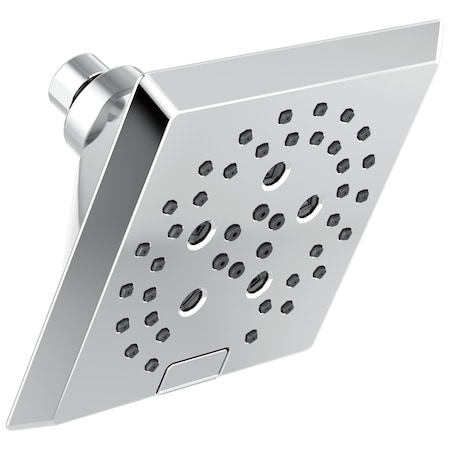 Delta Universal Showering Components H2OKinetic 5-Setting Angular Modern Raincan Shower Head 52664-PR