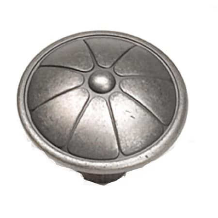 Grilltown 1.5 in. Flower Knob - Antique Pewter GR943953