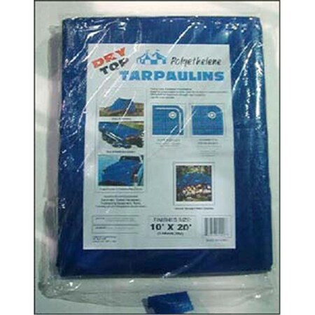 Foremost Tarp 10ft. X 12ft. Blue Dry Top Polyethylene Tarpaulin 01012 1012