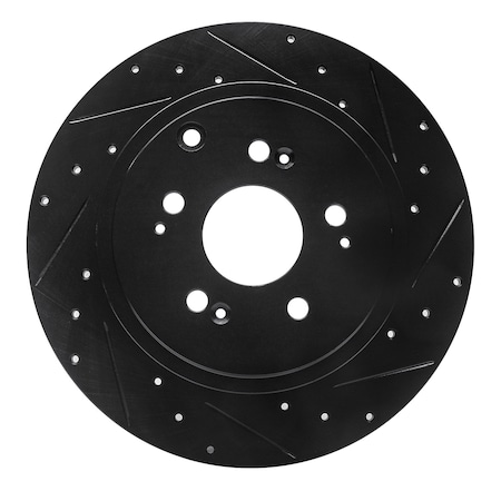 Dynamic Friction Co DFC Brake Rotor - Drilled and Slotted - Black 633-59052R