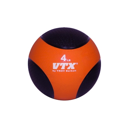 Vtx By Troy Barbell Troy Barbell Rubber Medicine Ball - Orange - 4 Pounds GMB-004
