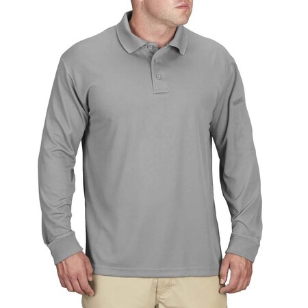 Propper Men's Uniform Polo, 100% Polyester Pique, 3 Button, Grey, 8XL F5356
