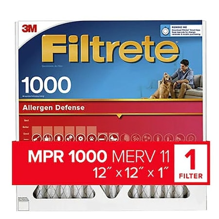 Filtrete Allergen Defense Pleated Air Filter, 12x12x1 9810-4