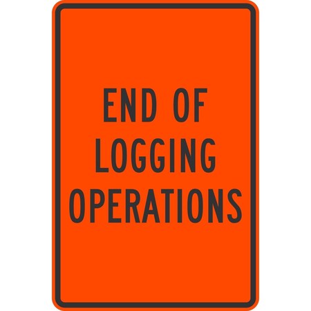 Lyle End of Logging Operations, 24x36, High Intensity Prismatic, Orange G-14318-HI_24x36