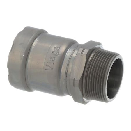 Viega MegaPress adapter P 1.5 MPT 1.5 carbon steel zinc-nickel coating 25120
