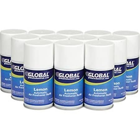 Big D 7 oz Automatic Air Freshener Refills with Lemon Can - 12 Refills per Case 451GG