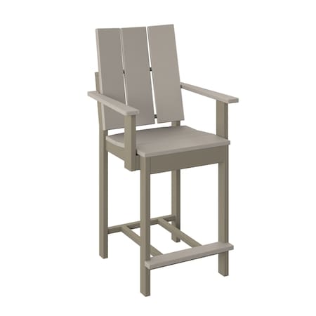 Polybird MODERN DINING CHAIR "COUNTER HEIGHT".         SAND AND WEATHERWOOD POLYBIRD P9-C