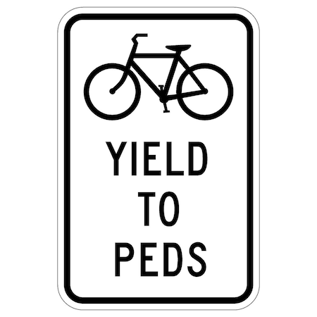 Sign Solutions Usa Traffic Sign, 12 in Width, Aluminum Sign, Vertical Rectangle DUS12DWT1218R9-6