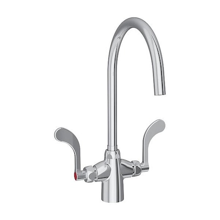 Elkay Handle-Operated Faucet, Manual, Gooseneck LK500LGN08T4