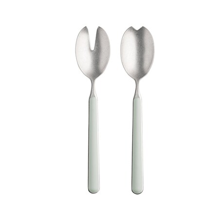 Mepra Fantasia Pewter Salad Serving Set - 2 Pieces - Sage 10S622122P