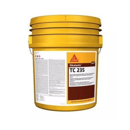 Sika Sikalastic TC 235 Aliphatic PU Top Coat for Sikalastic Traffic 1500, Tan, 5 gal Pail 809598