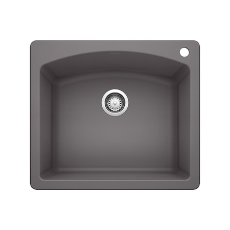 Blanco Diamond Single Bowl Dual Deck, Cinder 441463