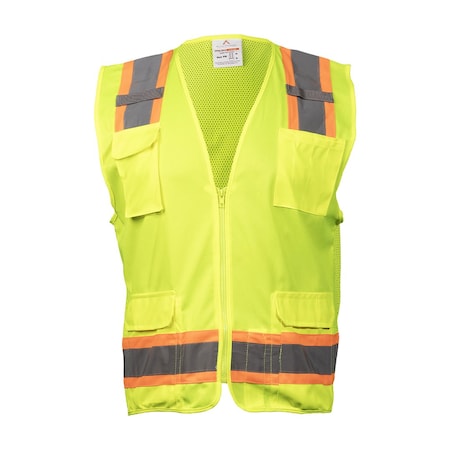 Malta Dynamics Hi-Vis Apparel, Polyester, Hi-Vis Yellow, Size XL PPE-008MD-10PK