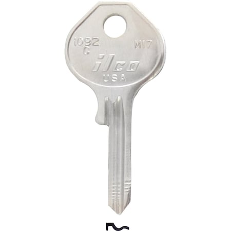 Ilco Master Nickel Plated Padlock Key M17 / 1092C, 10PK IAL00000182