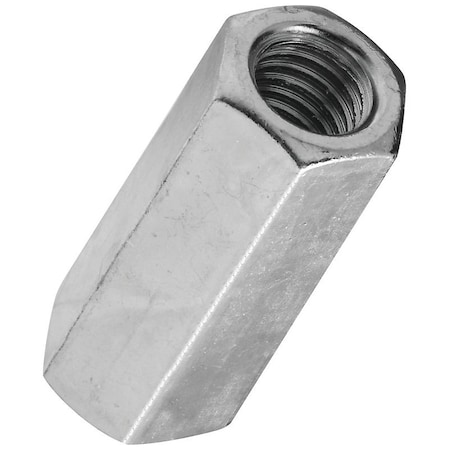 Stanley 4003 Series Coupling Nut, UNC Thread, 7/16-14 Thread, Steel, Zinc N182-691