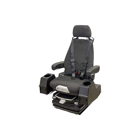 Uni Pro MSG97AL/722 Air Suspension Seat 24-Volt With Pods Black/Gray Fabric 8418