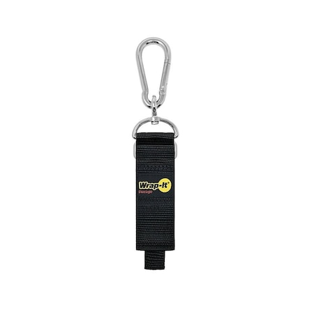 Wrap-It Storage Hook 'n Hang Storage Strap, 1-1/2 in W, 12 in L, Black 100-HNH-12BL