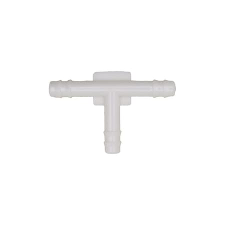 Auveco Nylon Tee Connector 3/16in x 3/16in x 3/16in, 10PK 12918