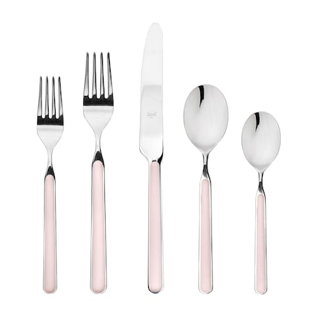 Mepra Fantasia Flatware Set - 5 Pieces - Pale Rose 10Z722005