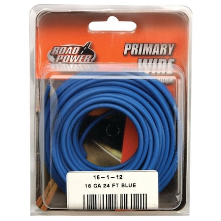 Southwire Primary Wire, 16 AWG, Copper, Blue, PVC Jacket, Stranded 55668233/16-1-12
