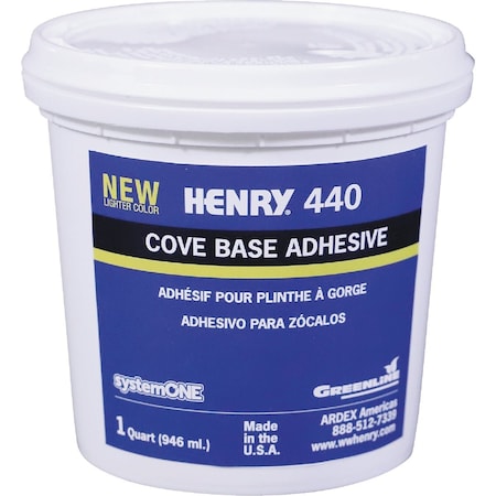 Ww Henry Henry Cove Base Adhesive 1 Qt. 12109