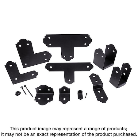 Simpson Strong-Tie Mission 90 deg Angle, 3 in W, 3-1/4 in D, 3 in H, Steel, Black APA4
