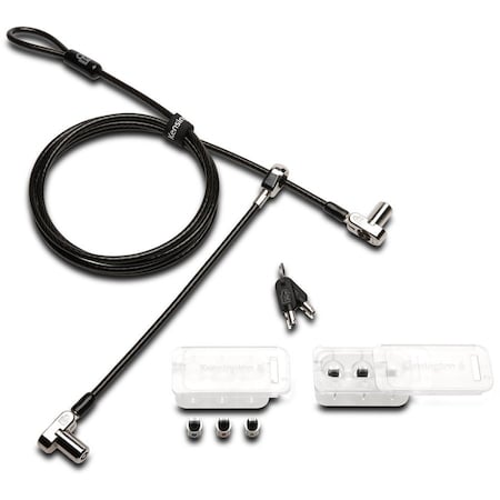 Kensington UNIVERSAL 3-IN-1 KEYED CABLE LOCK - TWIN LOCKHEADS - KEYED DIFFERENT K63380WW