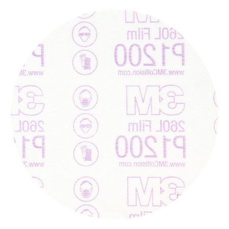 3M Film Disc 260L, Aluminum Oxide, P1200 Grit, Coated Type, 260L 7010359447