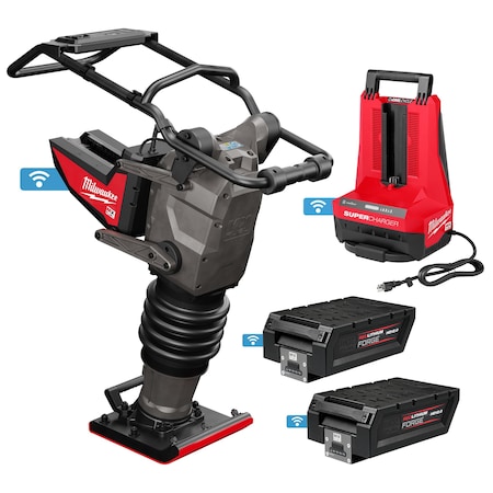 Milwaukee Tool Rammer Kit, Cordless, 13 3/4 in L, 172 lb MXF270-2HD