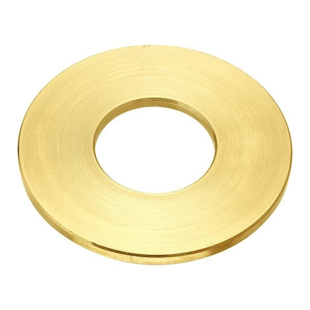 Zoro Select Flat Washer, For Screw Size 11/4 in , Brass Plain Finish WASB82RBR