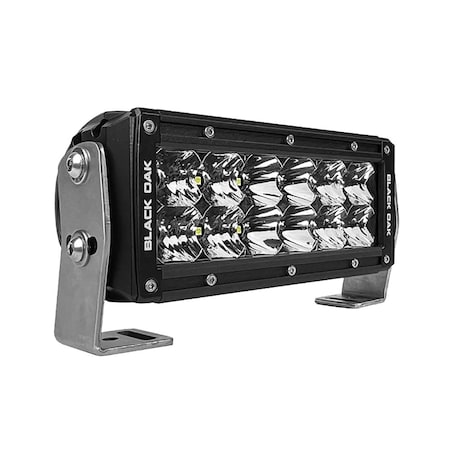 Black Oak Led Black Oak Pro Series 3.0 Double Row 6" LED Light Bar - Combo Optics - Black Housing 6C-D5OS