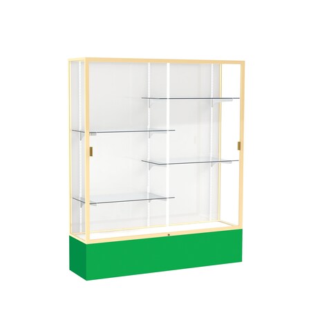 Ghent Spirit Floor Display Case 60x72x16, White, Champange 375WB-GD-KG