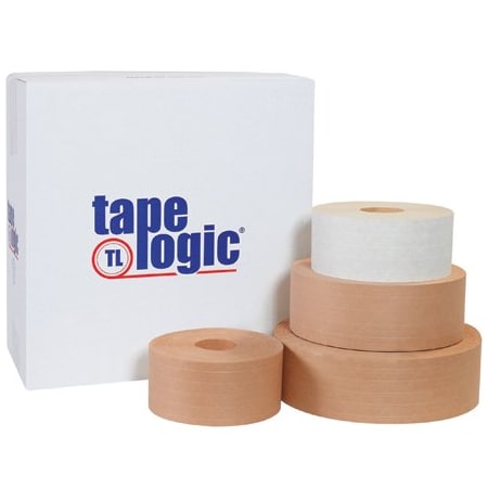 Tape Logic 72mm x 375' Kraft Tape Logic No 7200 Reinforced Water Activated Tape, 8PK T9067200