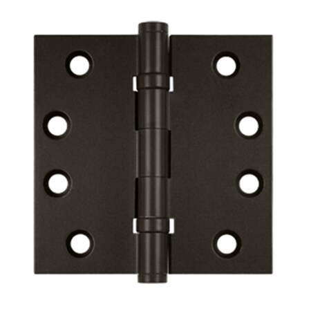 Patioplus 4 x 4 in. Square Ball Bearings Hinges, Oil Rubbed Bronze Solid PA575180