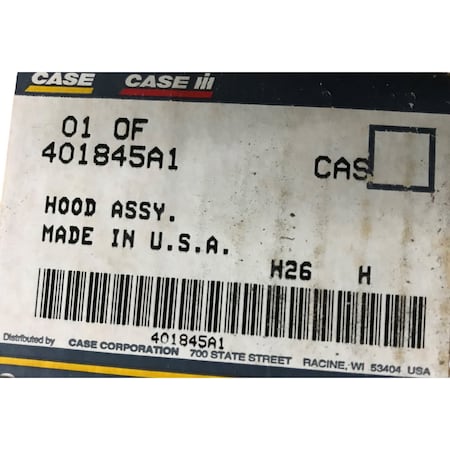 Cnh HOOD ASM., CNH OEM 401845A1 401845A1