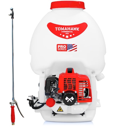 Tomahawk Power Backpack Sprayer, 63 in L Hose TPS25
