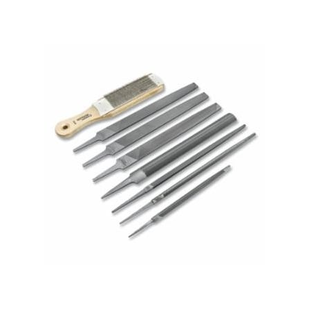 Crescent/Nicholson 8-Pc Machinist File Set, 7 in, 10 in 183-22025NNN