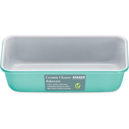 Bakken-Swiss Premium Loaf Pan, Aluminized Steel, Ceramic Non-Stick, PFOA PFAS Free, 9x4.7x2.3in, Durable SBKCRSTBKTELLOF