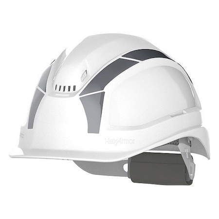 Hexarmor HardHatLabel, Arch/Hexagon, Silver 17-23004S