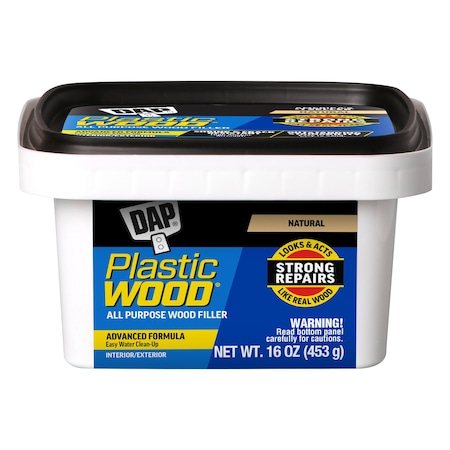 Dap Wood Filler, Pail, Natural, Plastic Wood 00529