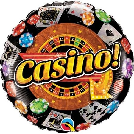 Loonballoon Casino Balloons, 18 inch CASINO balloons 2 pcs LOON-LAB-43376-Q-U