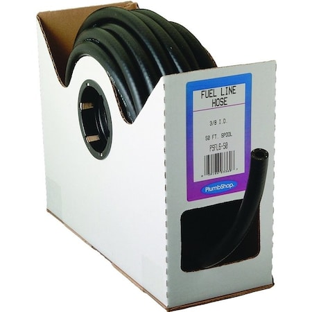 Abbott Rubber Fuel Hose, 50 ft L, 3/8 in ID, 5/8 in OD, 80 psi Pressure, PVC T22004004/SP23025