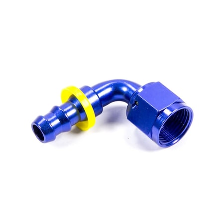 Geared2Golf 209110 90 deg -10 AN Female to -8 AN Push-Lock Hose End Reducer GE3642338